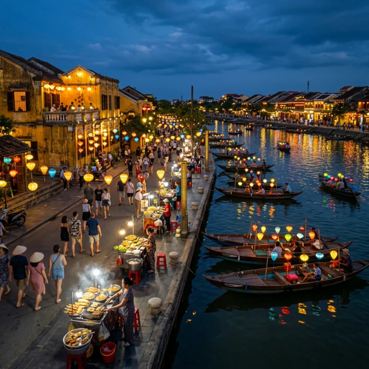 هوي آن 2026: مدينة الفوانيس الساحرة والمقاهي العتيقة