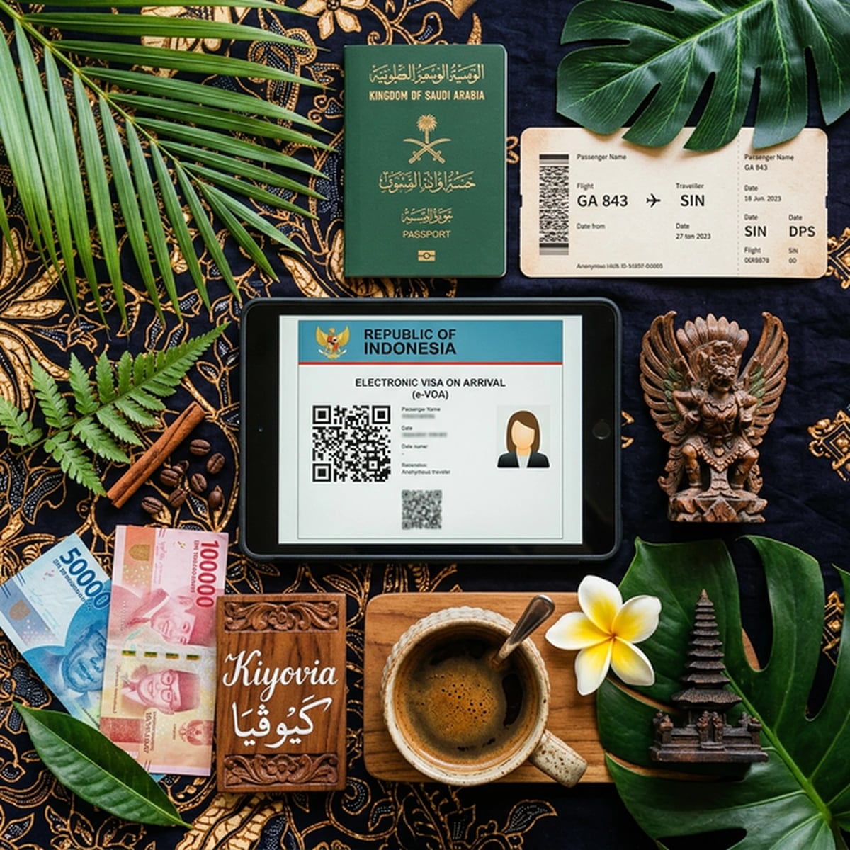 تأشيرة إندونيسيا للسعوديين 2026: VOA والتمديد والرسوم
