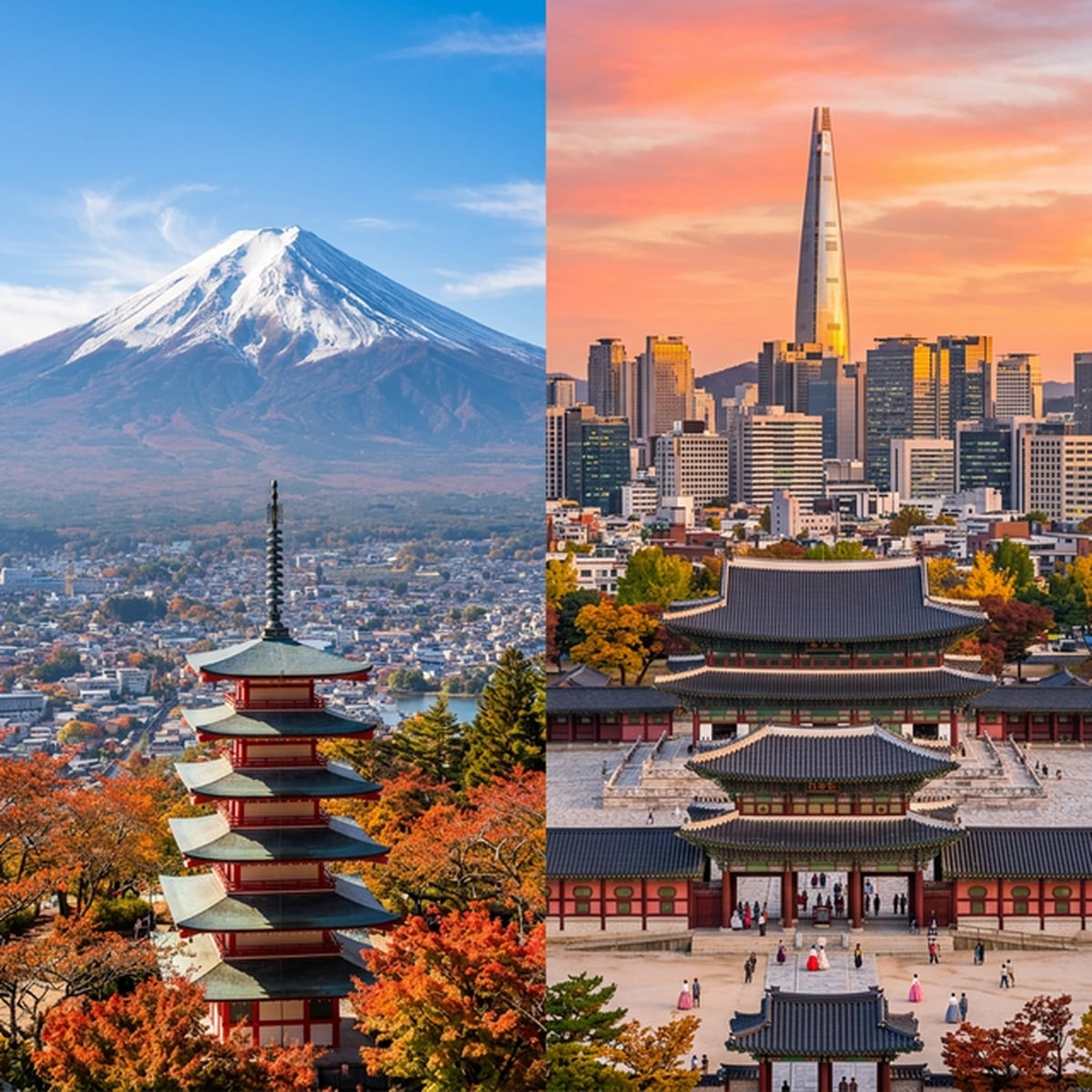 Japan or South Korea? A comprehensive comparison of 10 criteria for the Saudi traveler in 2026