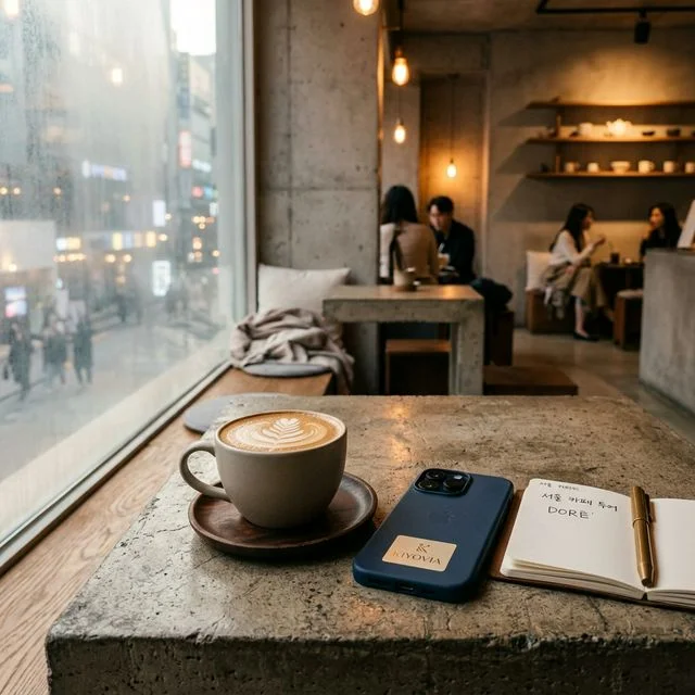 دليل مقاهي سيول الفريدة: ثقافة القهوة الكورية والميزانية (2026)