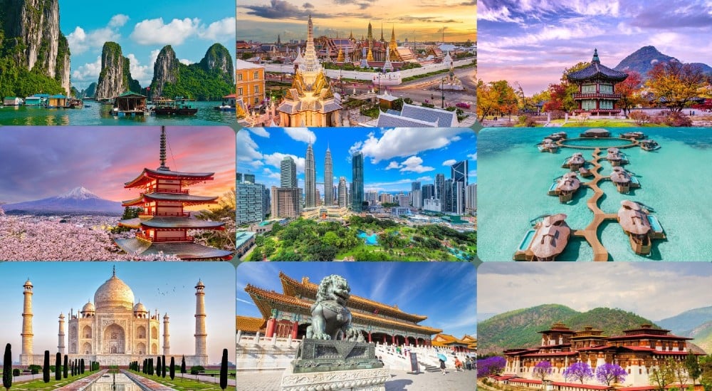 Top Asian travel destinations